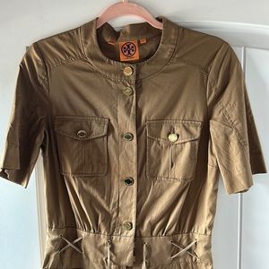 Tori Burch khaki overalls